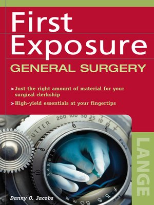 cover image of First Exposure to General Surgery
